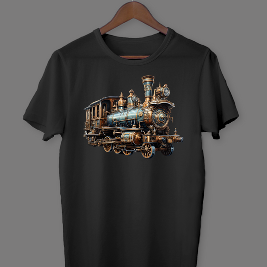 #4001 Train - Steampunk River T-shirt