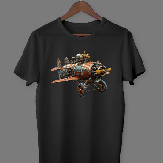 #4003 Plane - Steampunk River T-shirt