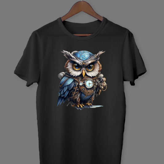 #4012 Owl - Steampunk River T-shirt