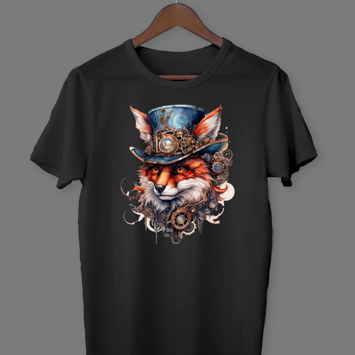 #4014 Fox - Steampunk River T-shirt