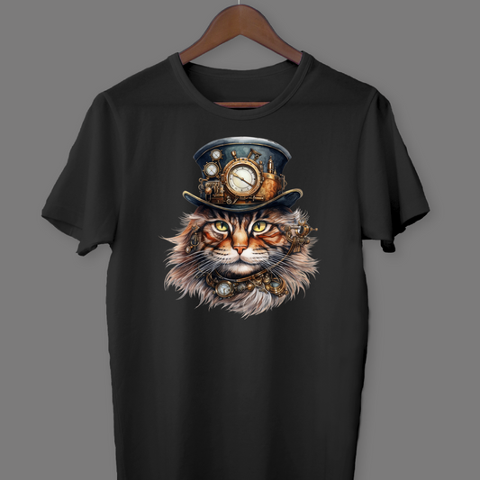 #4015 Cat - Steampunk River T-shirt